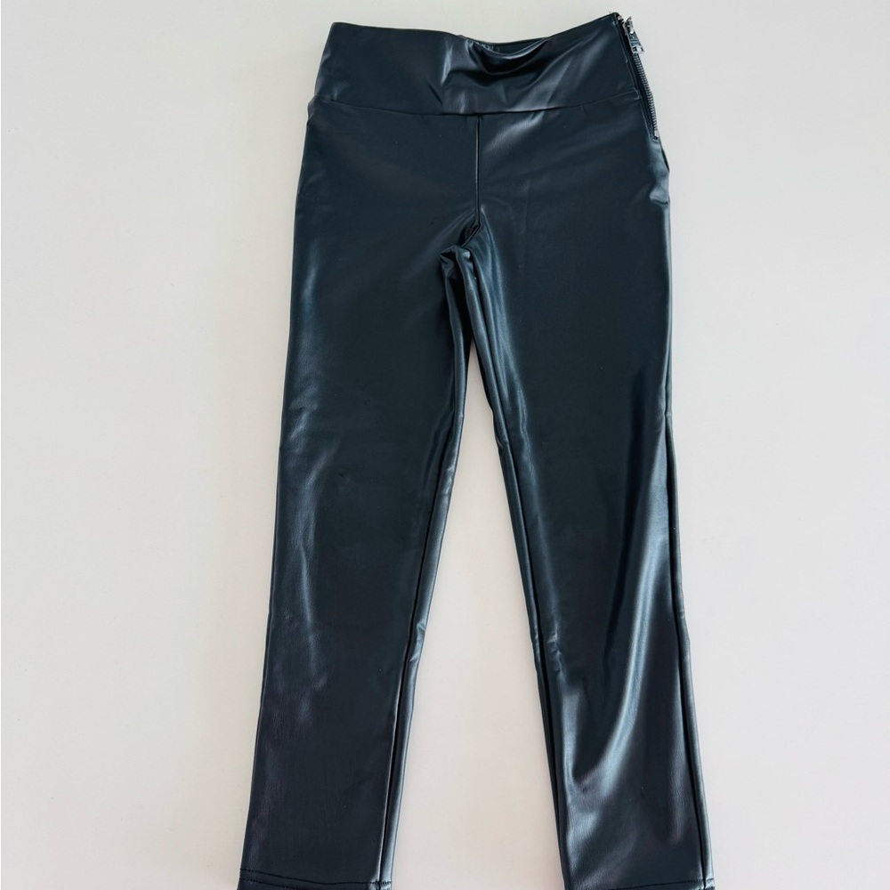 All Saints Black Glossy Leggings